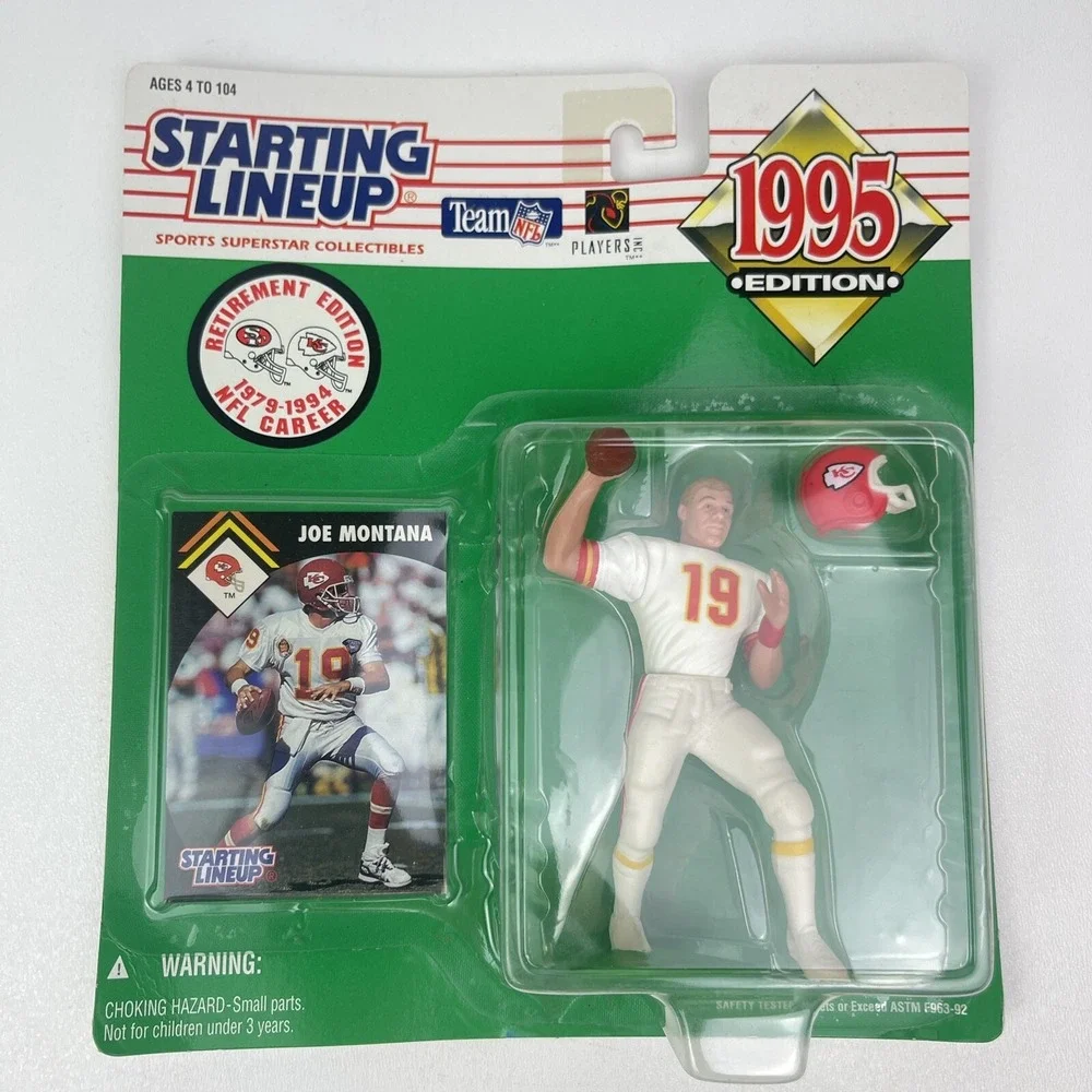 1995 Kenner Starting Lineup JOE MONTANA Retirement Edition Kansas City Chiefs